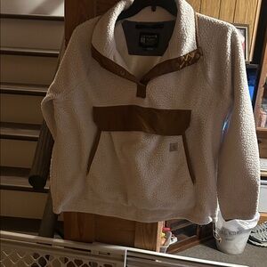 Carhartt Cream and Tan Sherpa Fleece